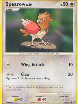 Spearow (74/100) [Diamond & Pearl: Majestic Dawn]