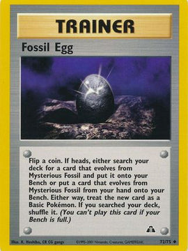 Fossil Egg (72/75) [Neo Discovery Unlimited]