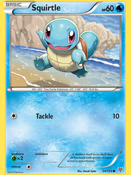 Squirtle (24/135) [Black & White: Plasma Storm]