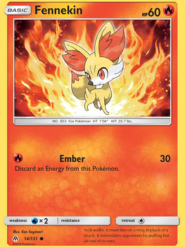 Fennekin (14/131) [Sun & Moon: Forbidden Light]