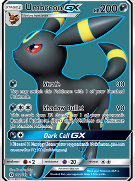 Umbreon GX (142/149) [Sun & Moon: Base Set]