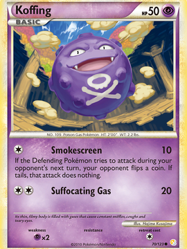 Koffing (70/123) [HeartGold & SoulSilver: Base Set]