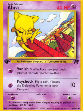 Abra (49/82) [Team Rocket 1st Edition]