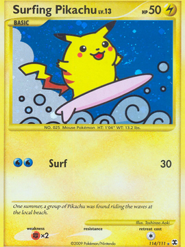 Surfing Pikachu (114/111) [Platinum: Rising Rivals]