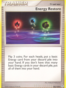 Energy Restore (106/130) [Diamond & Pearl: Base Set]