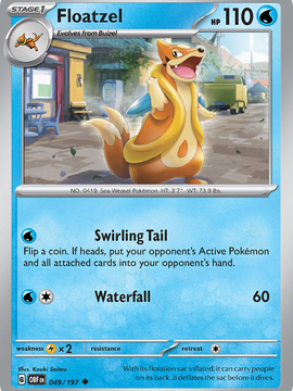 Floatzel (049/197) [Scarlet & Violet: Obsidian Flames]