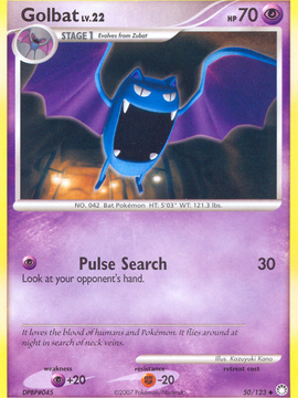 Golbat (50/123) [Diamond & Pearl: Mysterious Treasures]