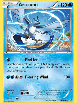 Articuno (16/108) (Theme Deck Exclusive) [XY: Roaring Skies]