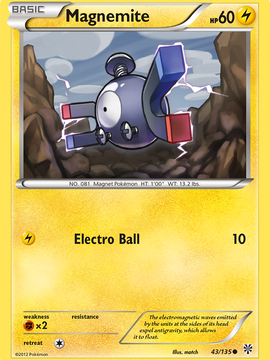 Magnemite (43/135) [Black & White: Plasma Storm]