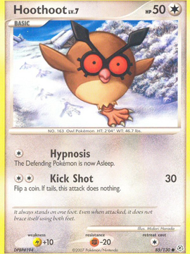 Hoothoot (85/130) [Diamond & Pearl: Base Set]