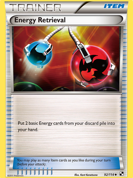 Energy Retrieval (92/114) [Black & White: Base Set]