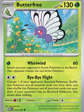 Butterfree (012/165) [Scarlet & Violet: 151]