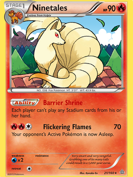 Ninetales (21/160) [XY: Primal Clash]