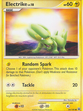 Electrike (64/100) [Diamond & Pearl: Majestic Dawn]