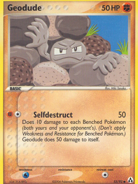 Geodude (53/92) [EX: Legend Maker]