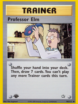 Professor Elm (96/111) [Neo Genesis 1st Edition]