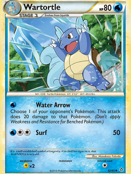 Wartortle (42/95) [HeartGold & SoulSilver: Unleashed]