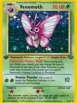 Venomoth (13/64) [Jungle 1st Edition]