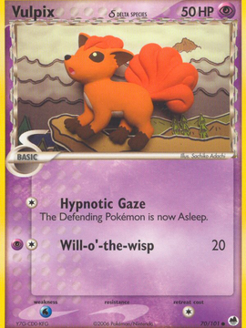 Vulpix (70/101) (Delta Species) [EX: Dragon Frontiers]