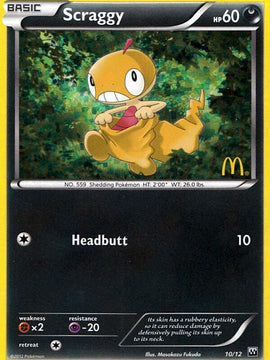 Scraggy (10/12) [McDonald's Promos: 2012 Collection]