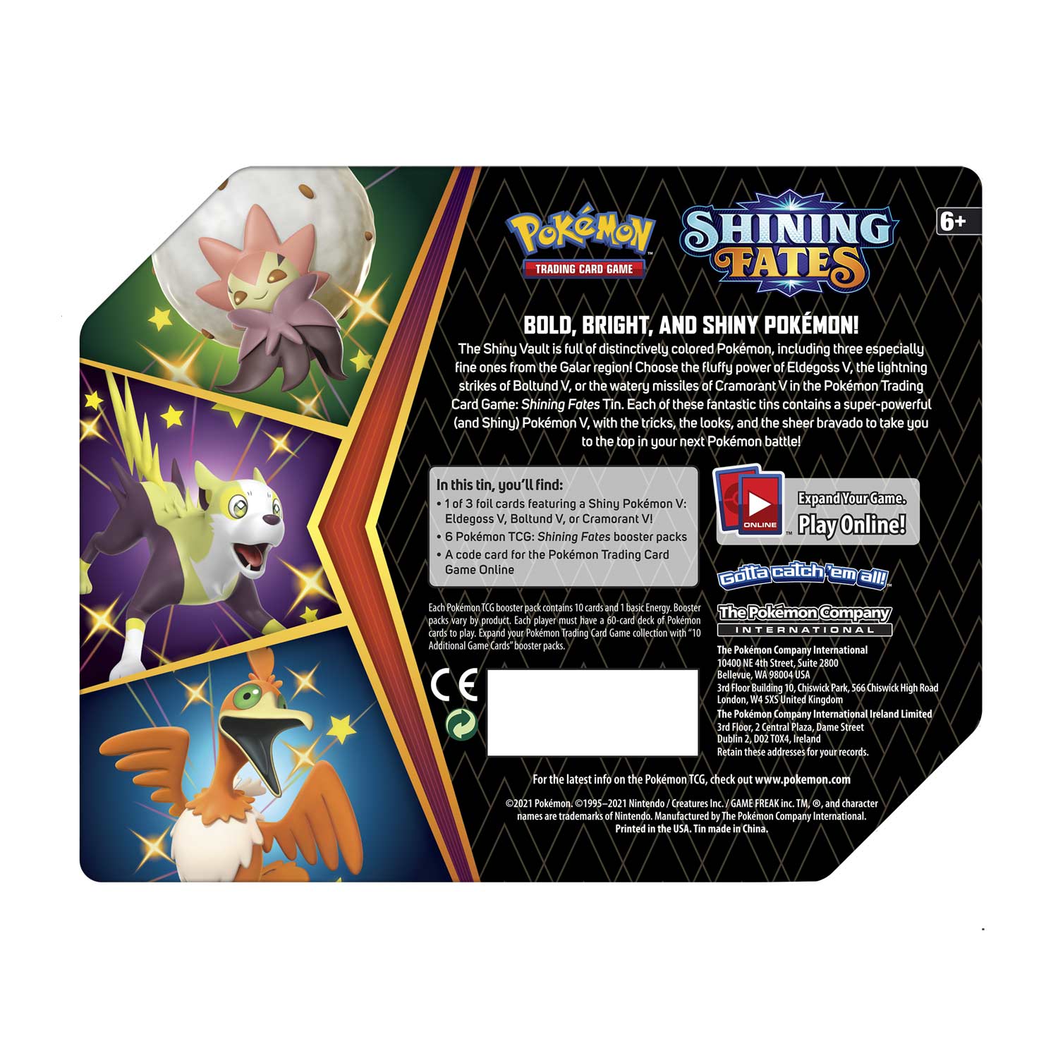 Pokémon - Shining Fates - Collector's Tin (Cramorant V)