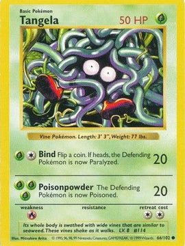 Tangela (66/102) [Base Set Shadowless Unlimited]