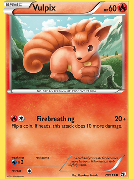 Vulpix (20/113) [Black & White: Legendary Treasures]