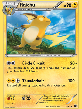 Raichu (27/83) [XY: Generations]