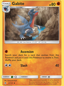 Gabite (61/131) [Sun & Moon: Forbidden Light]