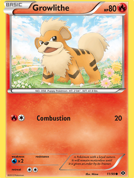 Growlithe (11/99) [Black & White: Next Destinies]