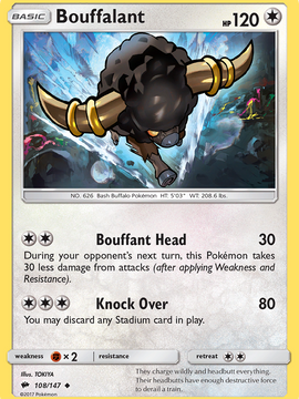 Bouffalant (108/147) [Sun & Moon: Burning Shadows]