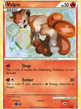 Vulpix (75/95) [HeartGold & SoulSilver: Call of Legends]