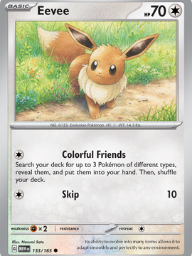 Eevee (133/165) [Scarlet & Violet: 151]