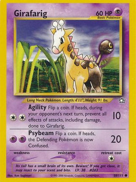 Girafarig (58/111) [Neo Genesis Unlimited]