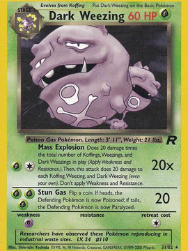 Dark Weezing (31/82) [Team Rocket Unlimited]