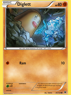 Diglett (36/124) [XY: Fates Collide]