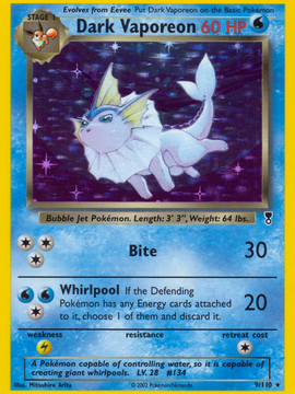 Dark Vaporeon (9/110) [Legendary Collection]