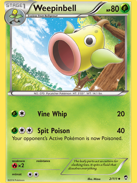 Weepinbell (2/111) [XY: Furious Fists]