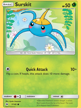 Surskit (7/149) [Sun & Moon: Base Set]