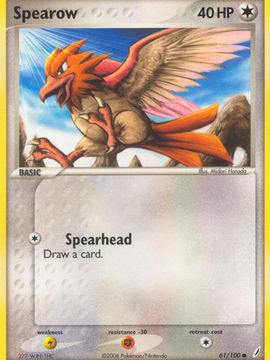 Spearow (61/100) [EX: Crystal Guardians]