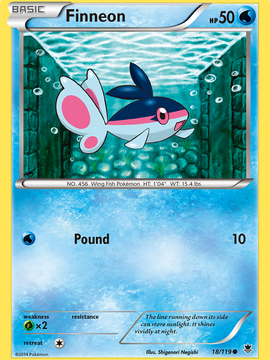 Finneon (18/119) [XY: Phantom Forces]