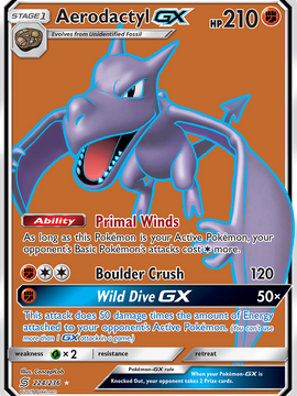 Aerodactyl GX (224/236) [Sun & Moon: Unified Minds]