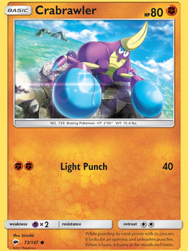 Crabrawler (73/147) [Sun & Moon: Burning Shadows]