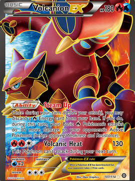 Volcanion EX (107/114) [XY: Steam Siege]