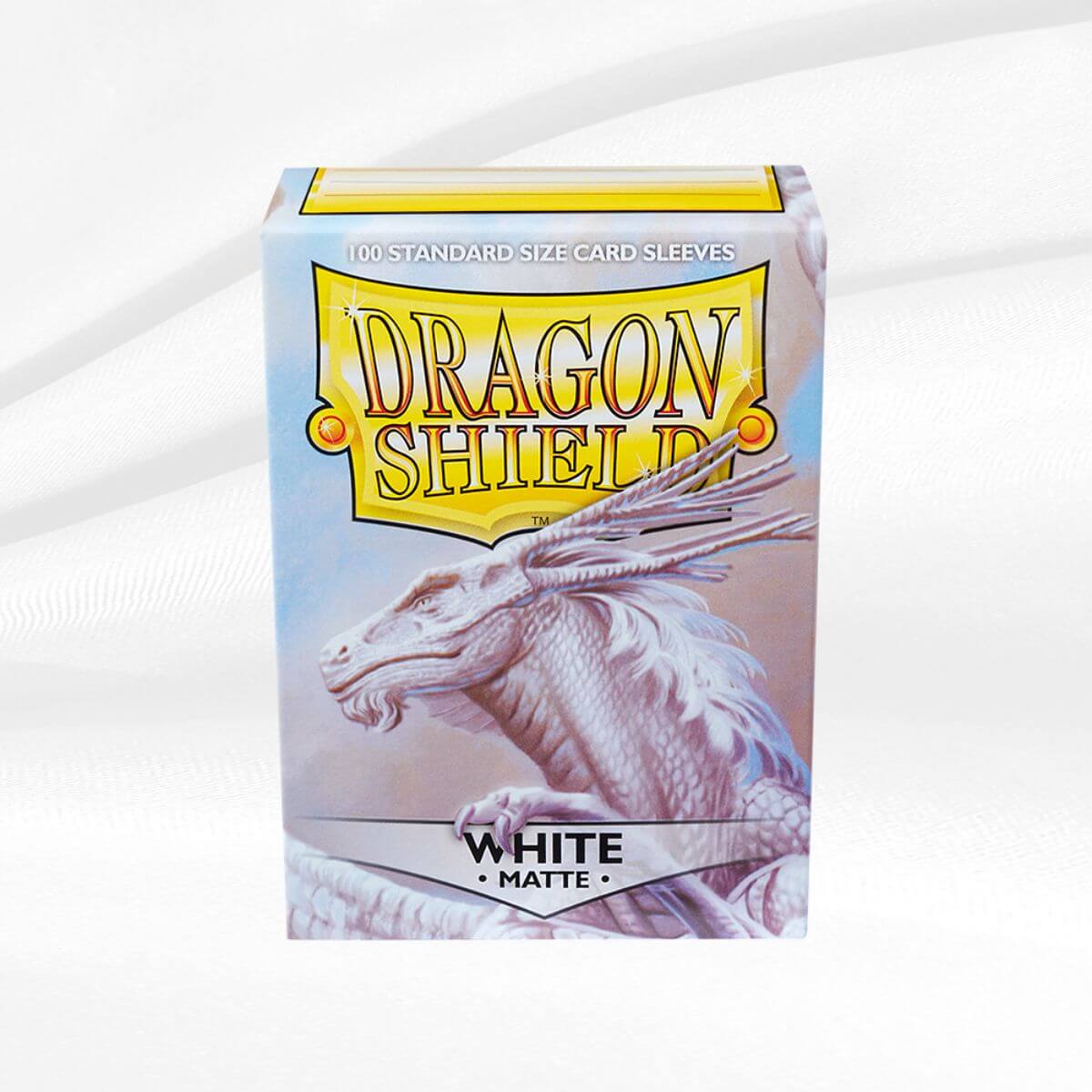 Matte White Dragon Shield Sleeves (100 Count) | Danireon Cards & Games