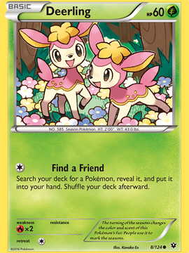 Deerling (8/124) [XY: Fates Collide]