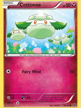 Cottonee (70/124) [XY: Fates Collide]