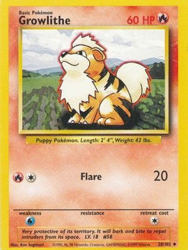 Growlithe (28/102) [Base Set Unlimited]