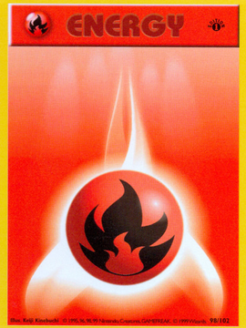 Fire Energy (98/102) (Shadowless) [Base Set 1st Edition]