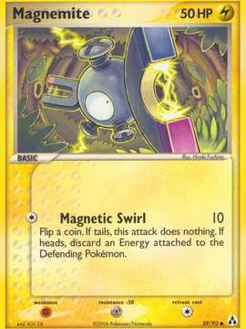 Magnemite (59/92) [EX: Legend Maker]